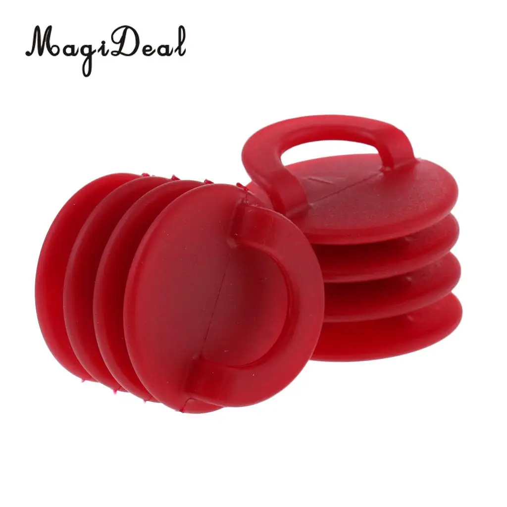 MagiDeal Strong Durable 2Pcs Nylon Kayak Boat Canoe Scupper Stoppers Drain Holes Plugs Underwater Sports Small/Large Red/Green