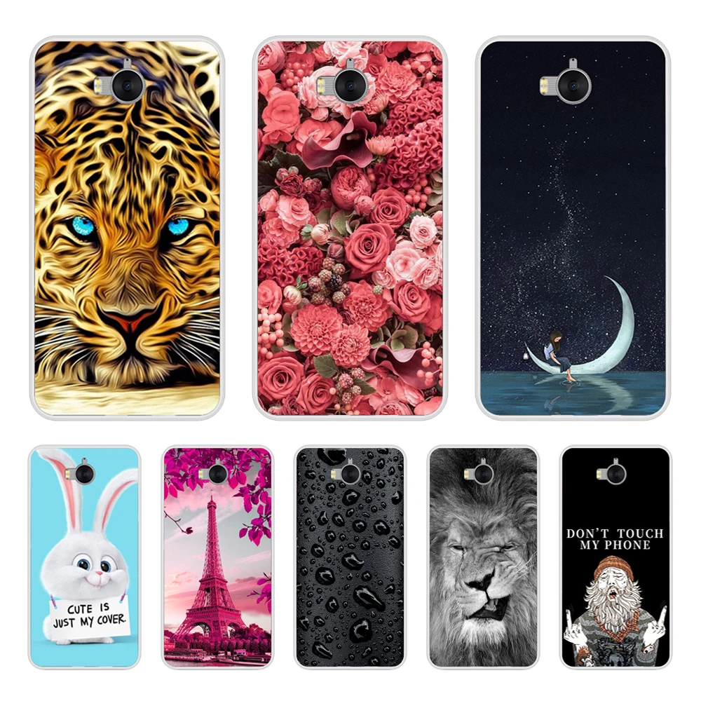 

For Huawei Y6 2017 Cover Soft Silicone Phone Case For huawei Y5 2017 Case Bumper For Huawei Y5 Y6 2017 mya-l22 mya-u29 Cover