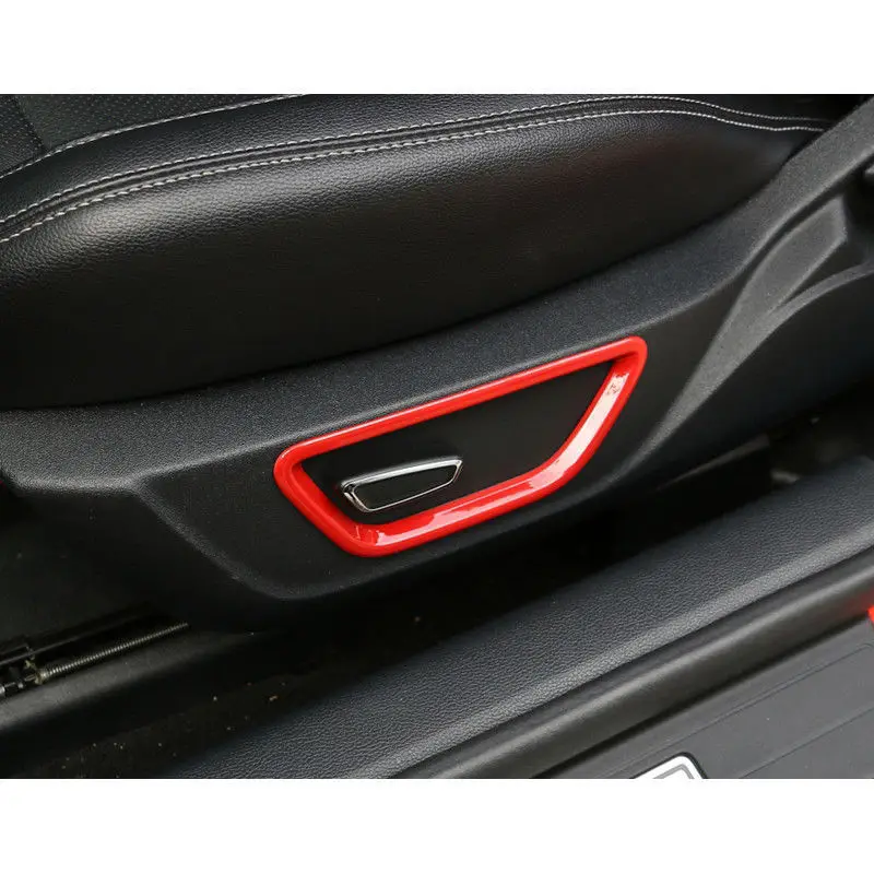 2018 аксессуары для интерьера новый Ford Mustang 2015 2016 Красный ABS Кнопка регулировки