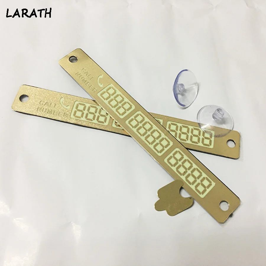 

2016 Temporary Car Parking Card Telephone Number Card Notification Night Light Sucker Plate Car Styling Phone Number Card