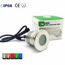 3 Вт Светодиодный светильник для подводного плавания, светильник для бассейна, IP68 водонепроницаемый светильник DC5V или DC12V, Точечный светильник для фонтана пруда с чипом Cree