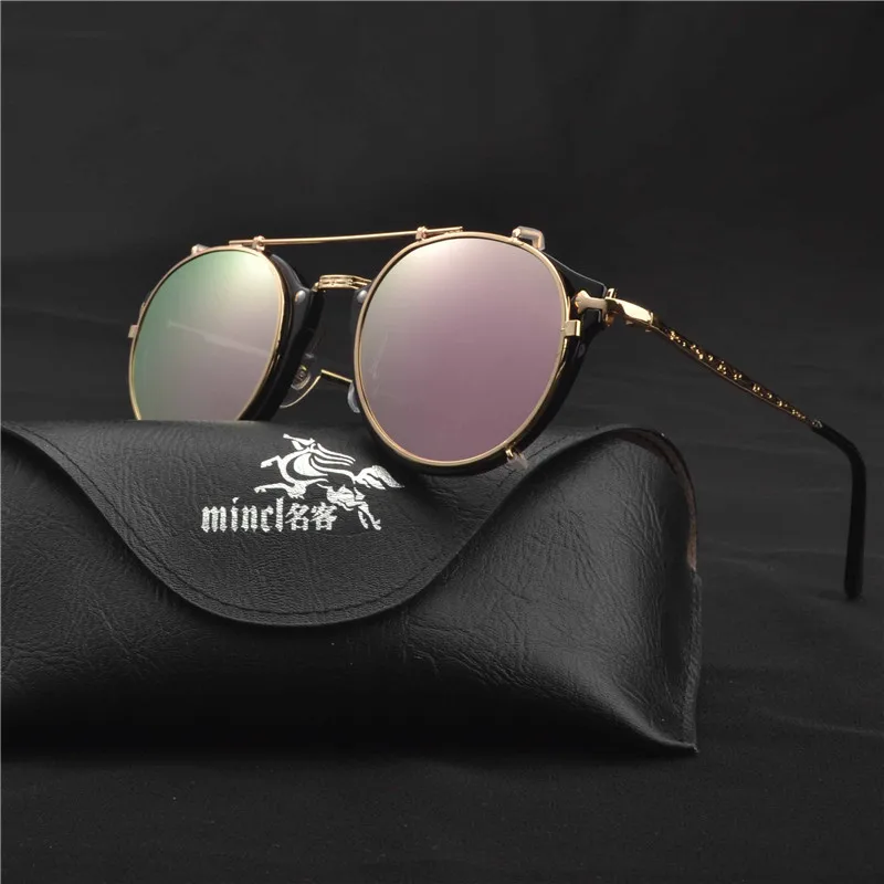 MINCL/мужские солнцезащитные очки для близоруких с клипсой, поляризованные очки для близоруких вождения, очки с клипсой для двойного назначения, зеркало для вождения LXL