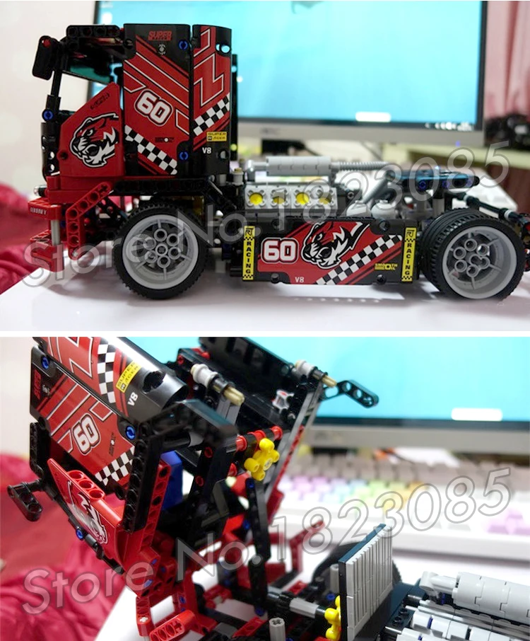 608 шт. 2в1 Technic Advanced Limited Edition набор гоночных грузовиков 3360 фигурки строительные