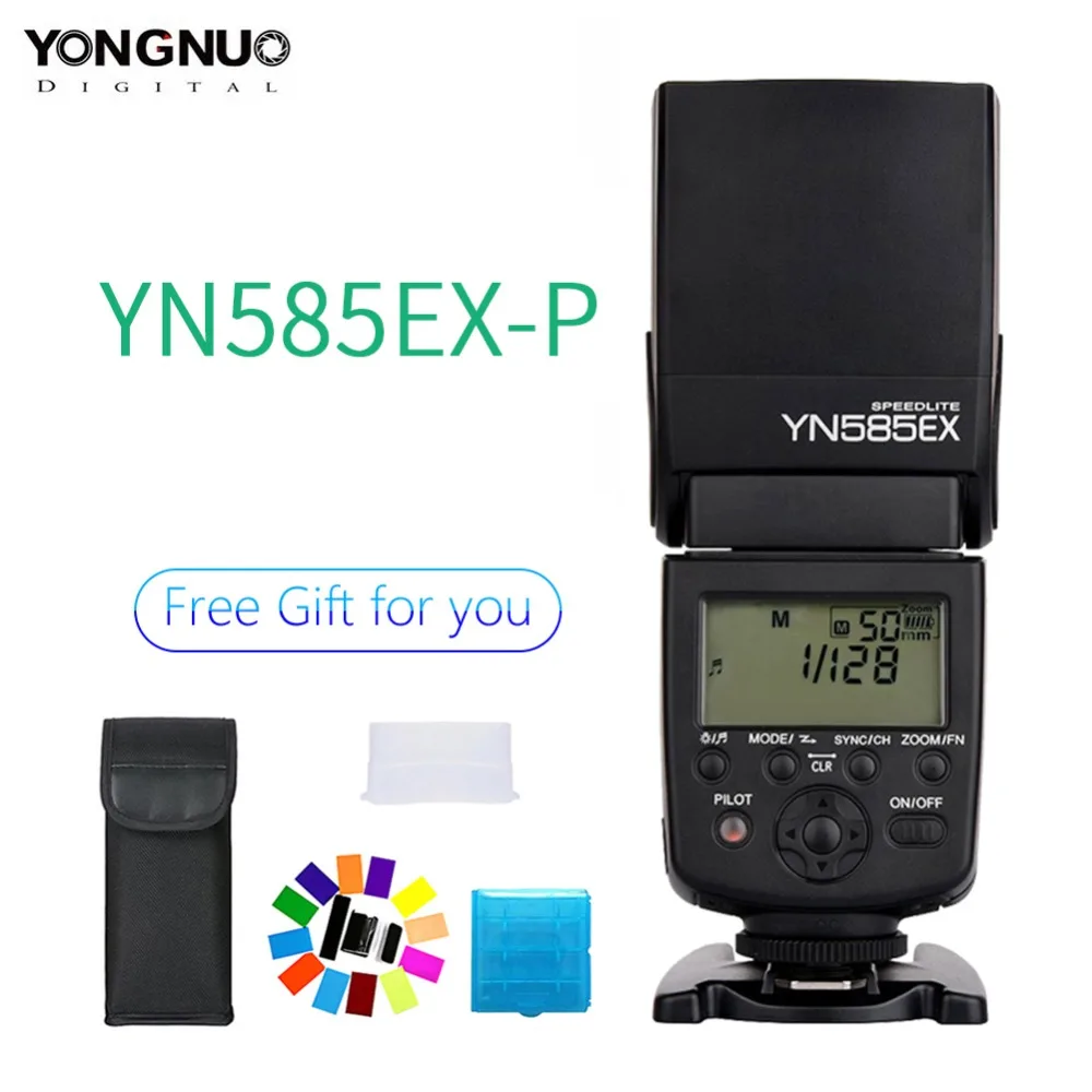 Светодиодная лампа для видеосъемки YONGNUO YN585EX P-ttl Беспроводной флэш-ttl Speedlite для Pentax K-70 K-50 K-1 K-S1 K-S2 645Z K-3 K-5 II K-30 цифровых зеркальных камер