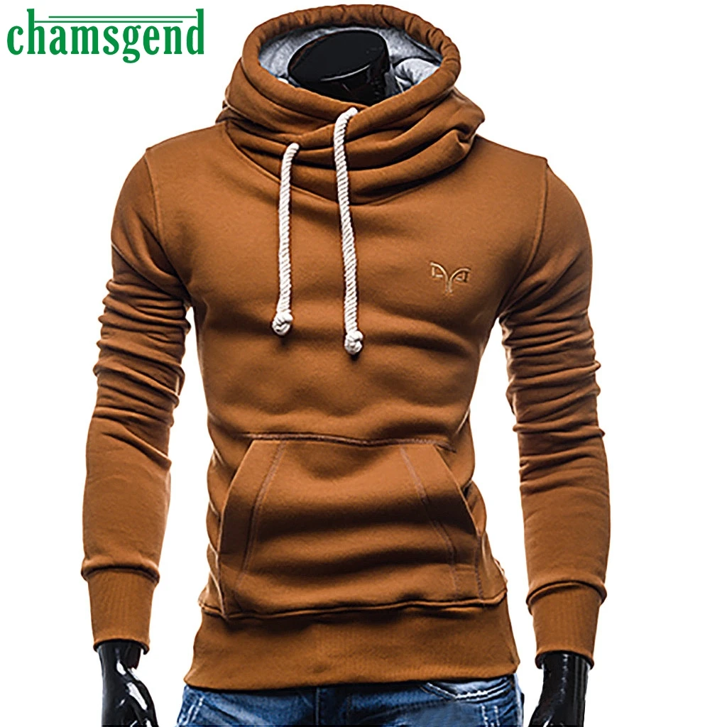 Chamsgend Men Hooded New Spring Autumn Men's Long Sleeve