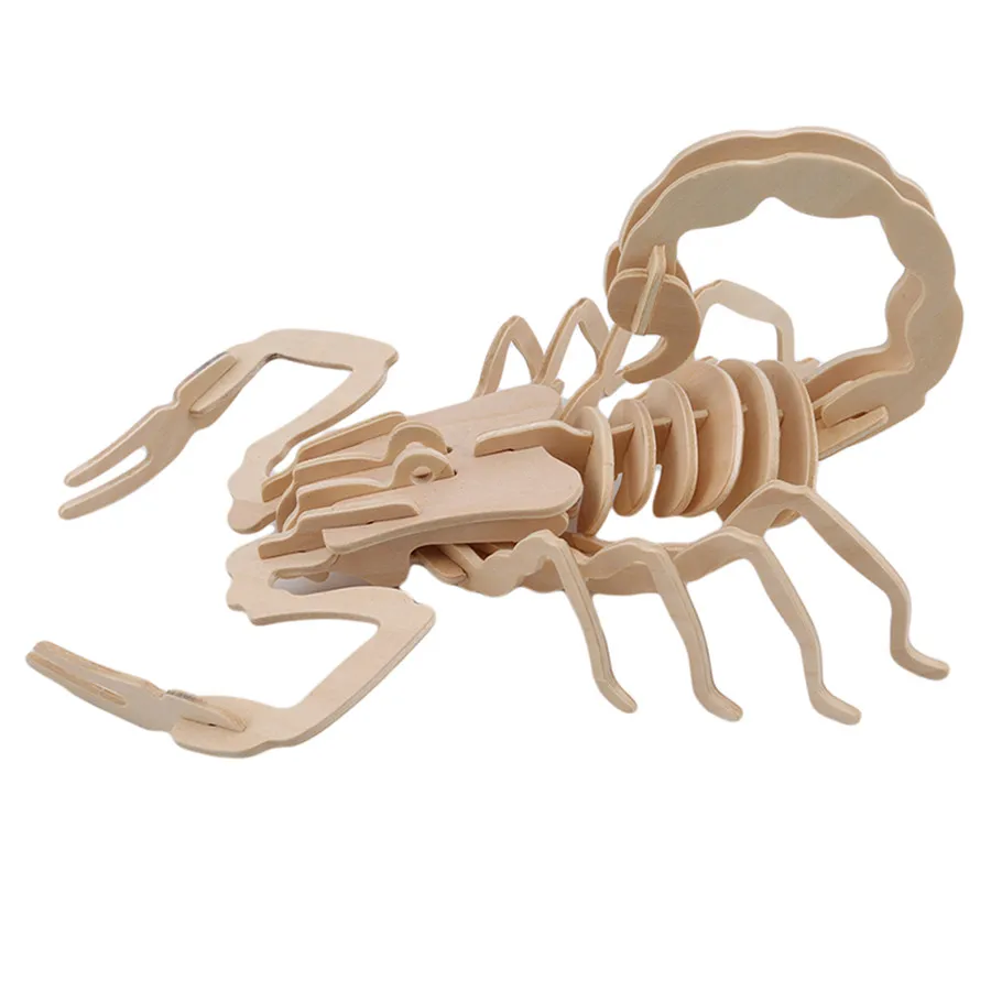 Ruiwjx симулятор скорпиона модель игрушки 3D деревянные головоломки Diy Игрушки
