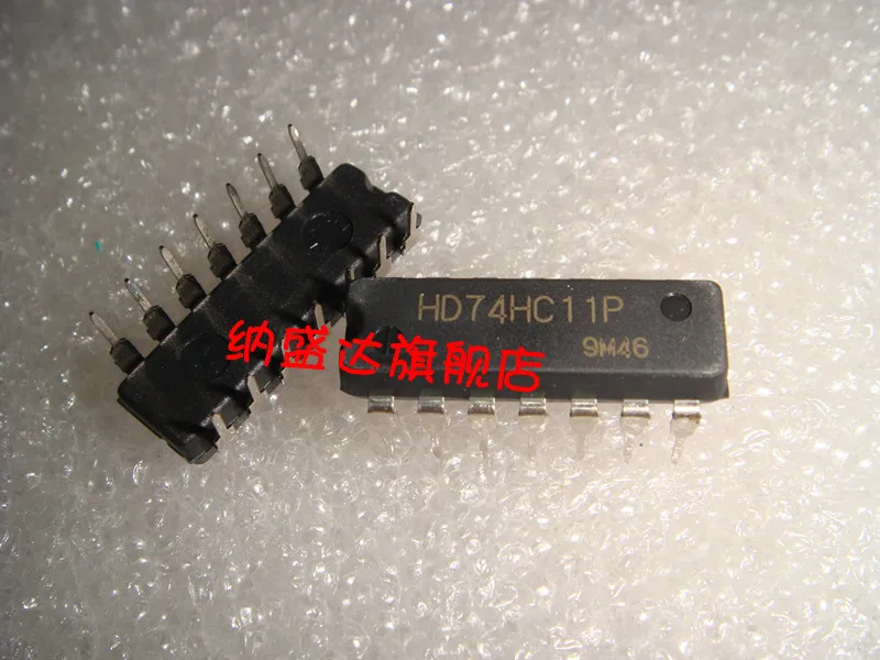 50PCS/ lot 100% new HD74HC11P 74HC11 DIP | Электронные компоненты и принадлежности