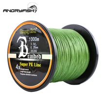 Angryfish Wholesale 1000m 4x Braided Fishing Line 8 Colors Super PE Line Strong Strength
