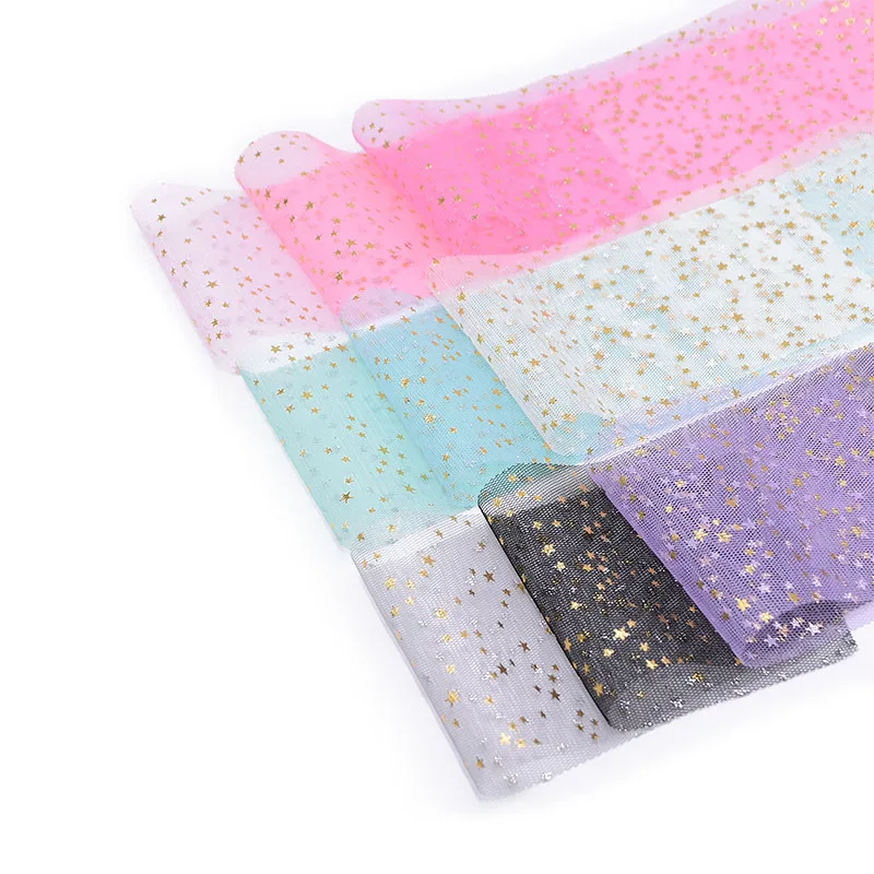 5yard*8cm Star Glitter Bow Soft Sequin Tulle Roll Organza Tulle Spool for DIY Wedding Decoration Home Party Tutu Dress Supplie75