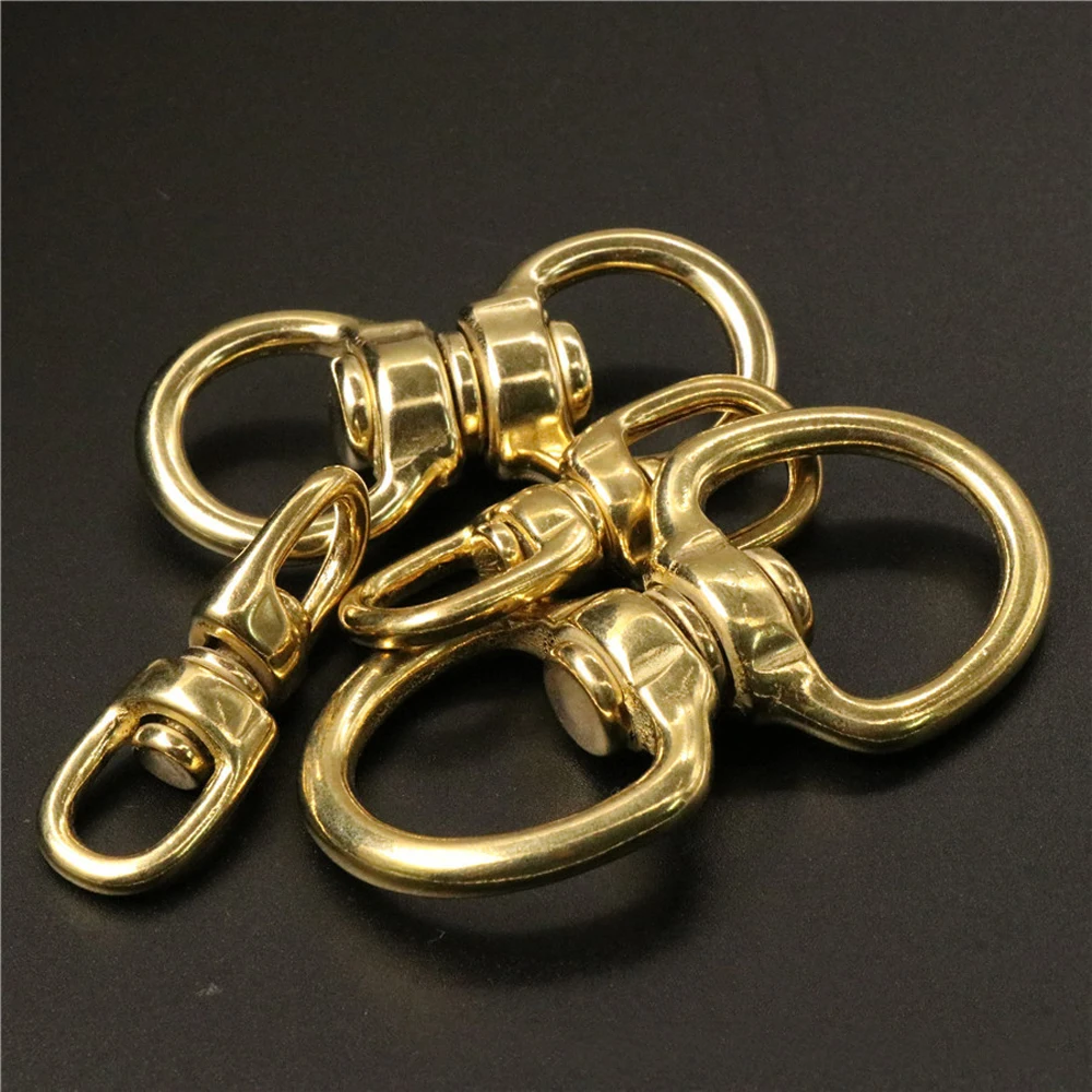 Buy DIY solid brass belt buckle swivel hook for bag