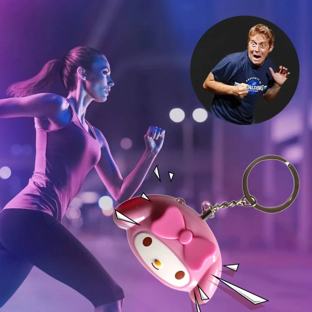 

Self defense keychain personal alarm Super Loud Security Alarm Anti-Attack Emergency Alarm Keyring trinket For Women Kids