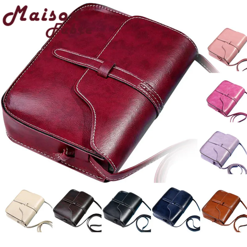 

Vintage Purse Bag Leather Cross Body Shoulder Messenger Bag