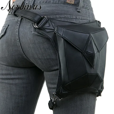 Bolsa de Bolsas de Homens Bolsas de Ombro Norbinus Mulheres da Cintura Perna Coldre Estilo Vitoriano Steampunk Motocicleta Coxa Hip Belt Packs Messenger