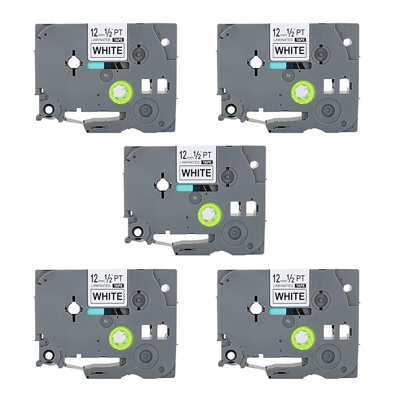 5PK 12 мм tze лента совместимая с TZe231 TZe 231 Φ p touch tz Этикетка Brother TZ PT550 PT1000|Ленты для