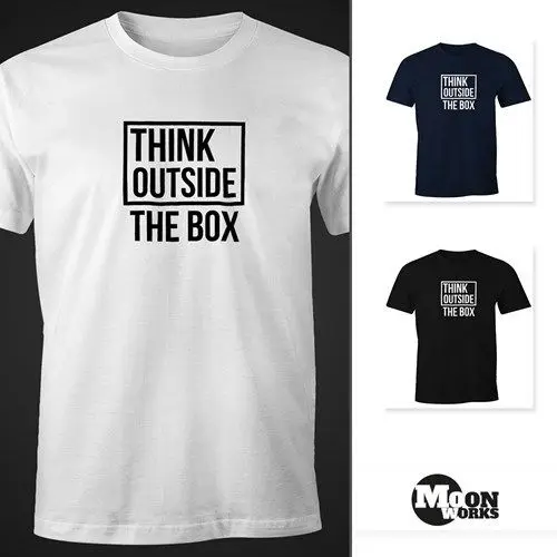 

Herren T-Shirt Think Outside the Box FunShirt Moonworks size s-xxxl pride top free funny t shirt trump
