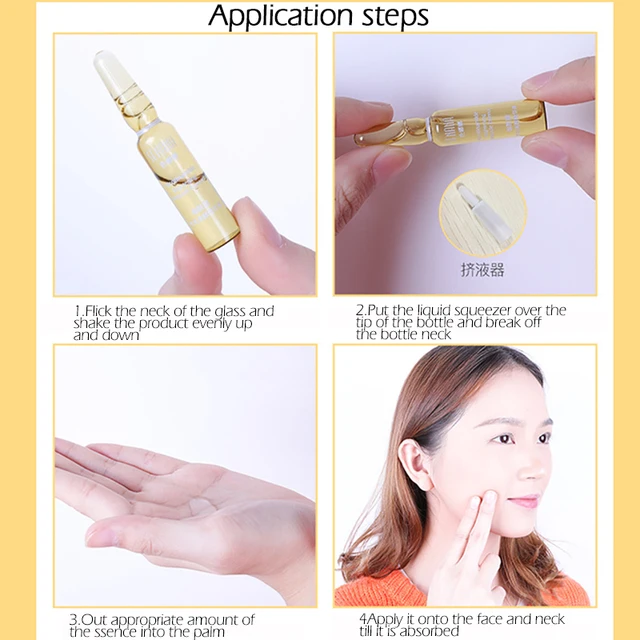 VIBRANT GLAMOUR Niacinamide Anti Aging Face Serum Gold Ampoule Essence Whitening Moisturizing Lifting Firming Skin Care