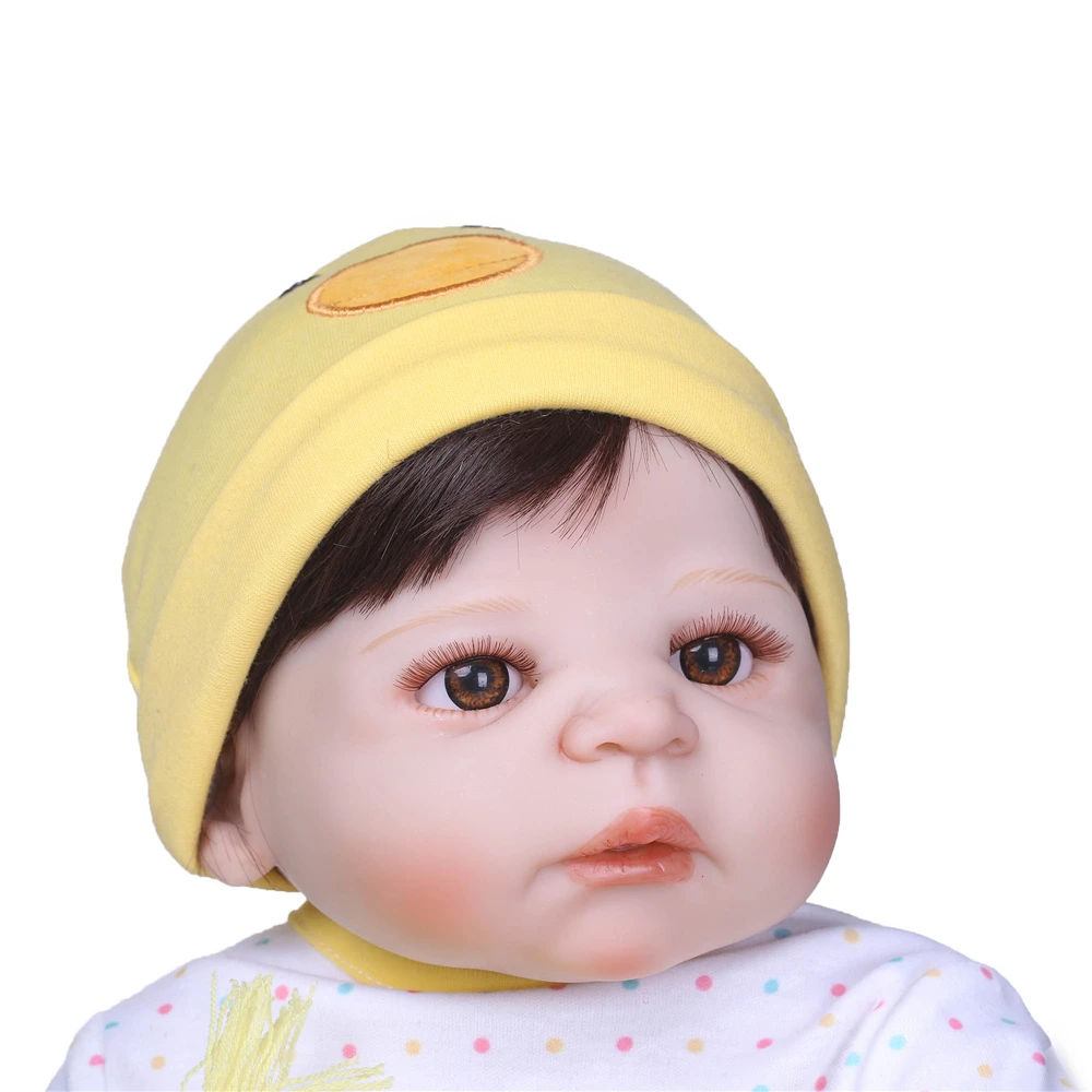 Силиконовая кукла Reborn для новорожденных 55 см Реалистичная милый подарок на день