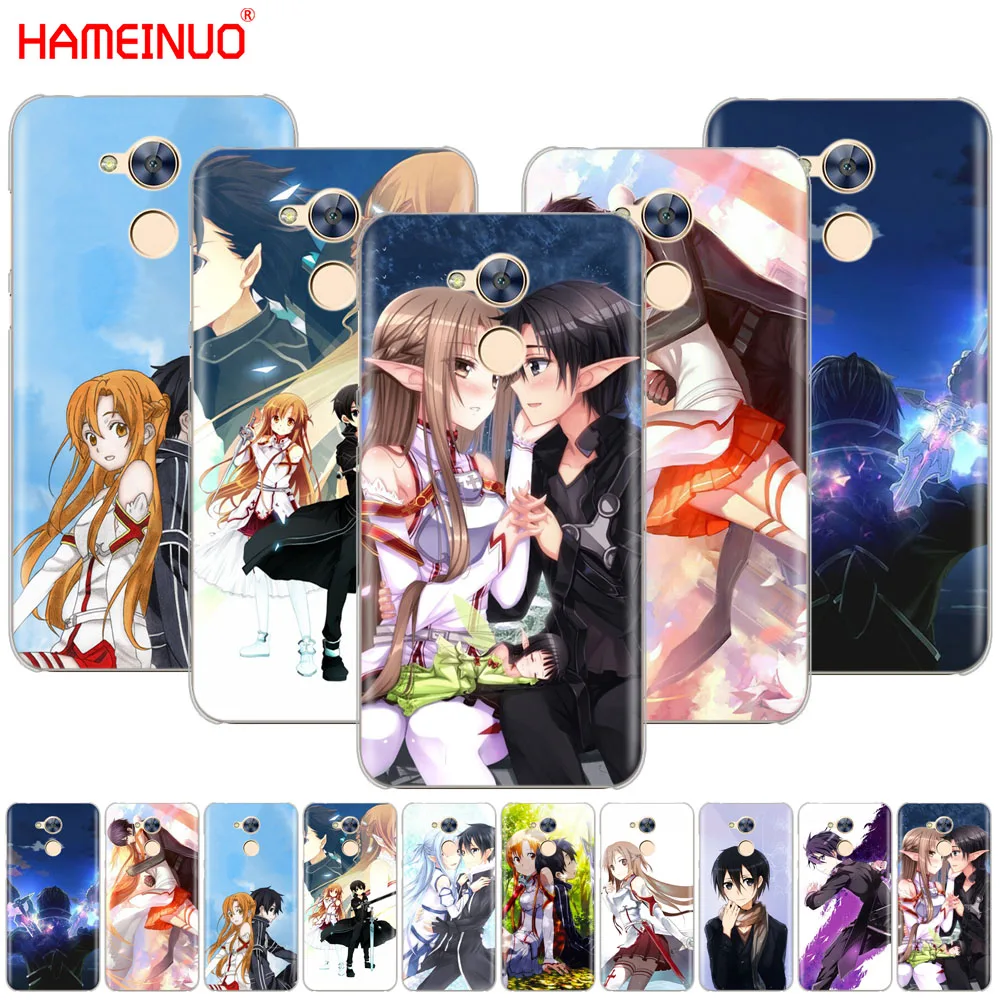 

HAMEINUO Sword Art Online SAO Japanese Anime Cover phone Case for Huawei Honor 10 V10 4A 5A 6A 7A 6C 6X 7X 8 9 LITE