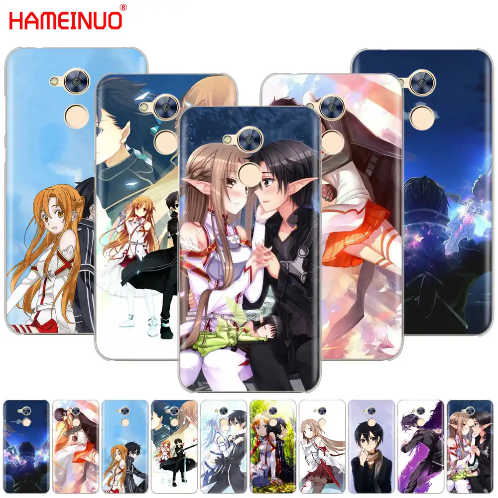 Hameinuo剣アートオンラインsao日本アニメカバー電話ケースhuawei社名誉10 V10 4a 5a 6a 7a 6c 6 7 8 9 Lite Aliexpress