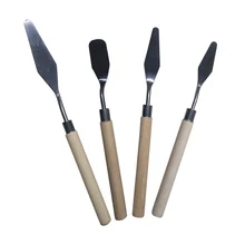 4 шт./компл. студент для художника палитра нож лопатка легкий поставки Нескользящие Нержавеющая сталь картина маслом профессиональный инструмент
