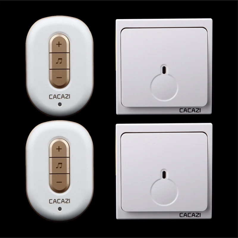 

Free shipping! 2 transmitter + 2 Receiver New Wireless Doorbell With Remote Control Musical 48Tunes Digtal doorchime D9918 -2+2