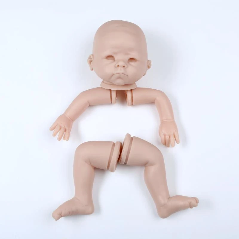Reborn Cloth Body Blank Baby Doll Supplies 3/4 Arm Full Leg 22" Doll DIY Kit 