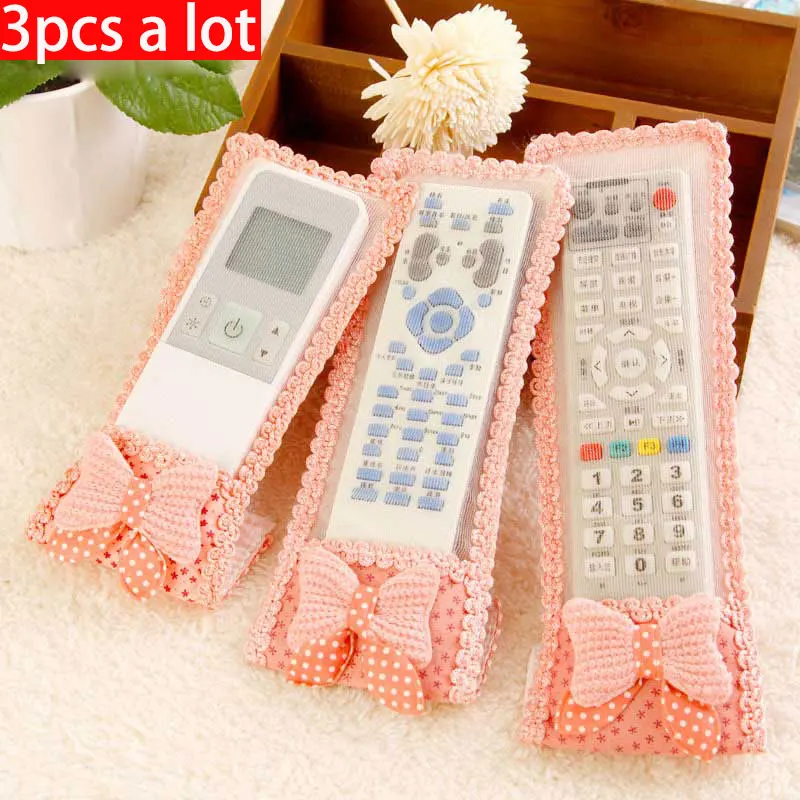 

vanzlife stars cover transparent cloth cover for TV remote control air conditioning remote control protection covers dust bags