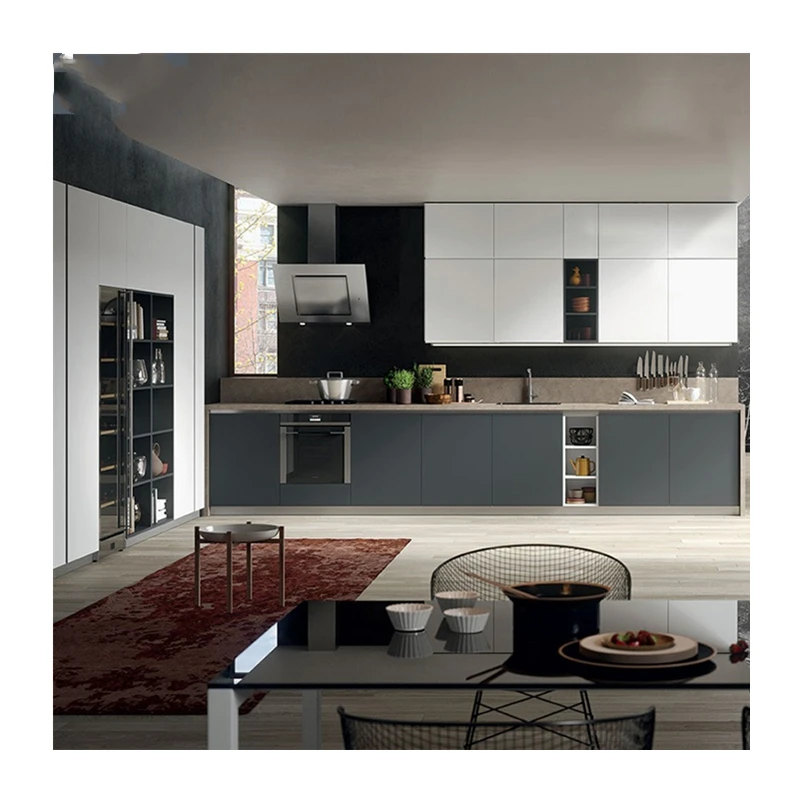 Free Custom Design Modern Kitchen Unit Furniture White Pvc Unit Kitchen Furniture White Pvc