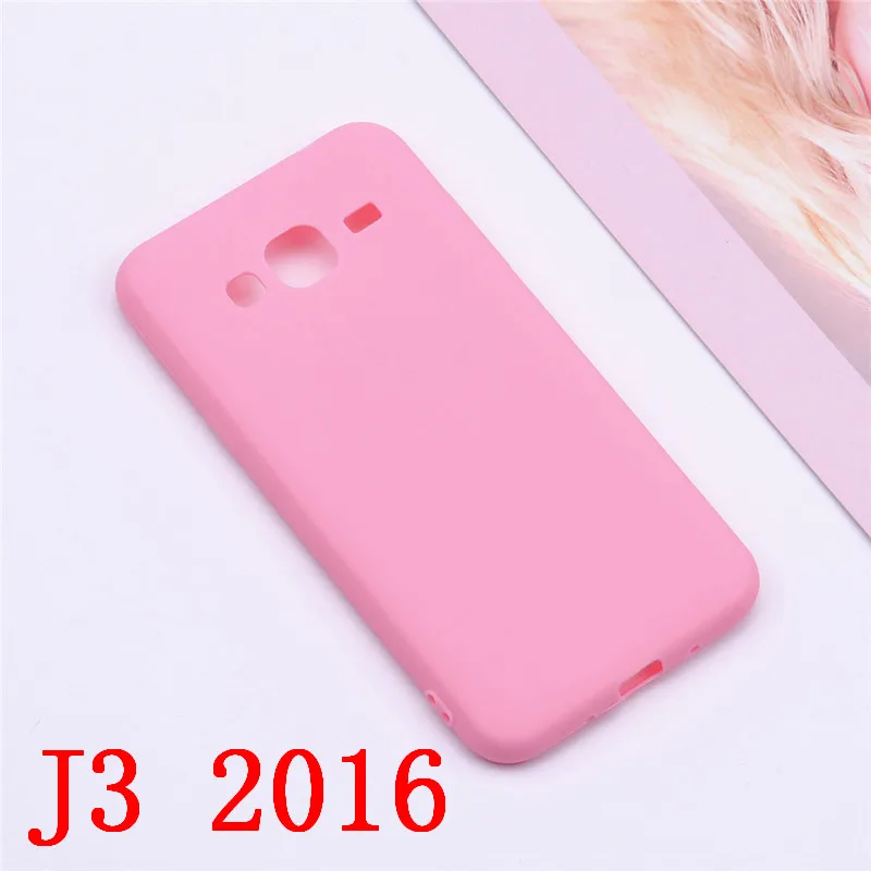 Силиконовый чехол-накладка из мягкого ТПУ чехол для Samsung Galaxy J3 j310 J320 J3 J330 Galaxy J3 Pro J330F J3 6 чехол силиконовый чехол Funda - Цвет: Pink J3 2016