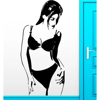 Adesivo club ragazza sexy Decalcomania nuda Muurstickers Poster Decalcomanie da muro in vinile Pegatina Quadro Parede Decor Murale Adesivo ragazza sexy
