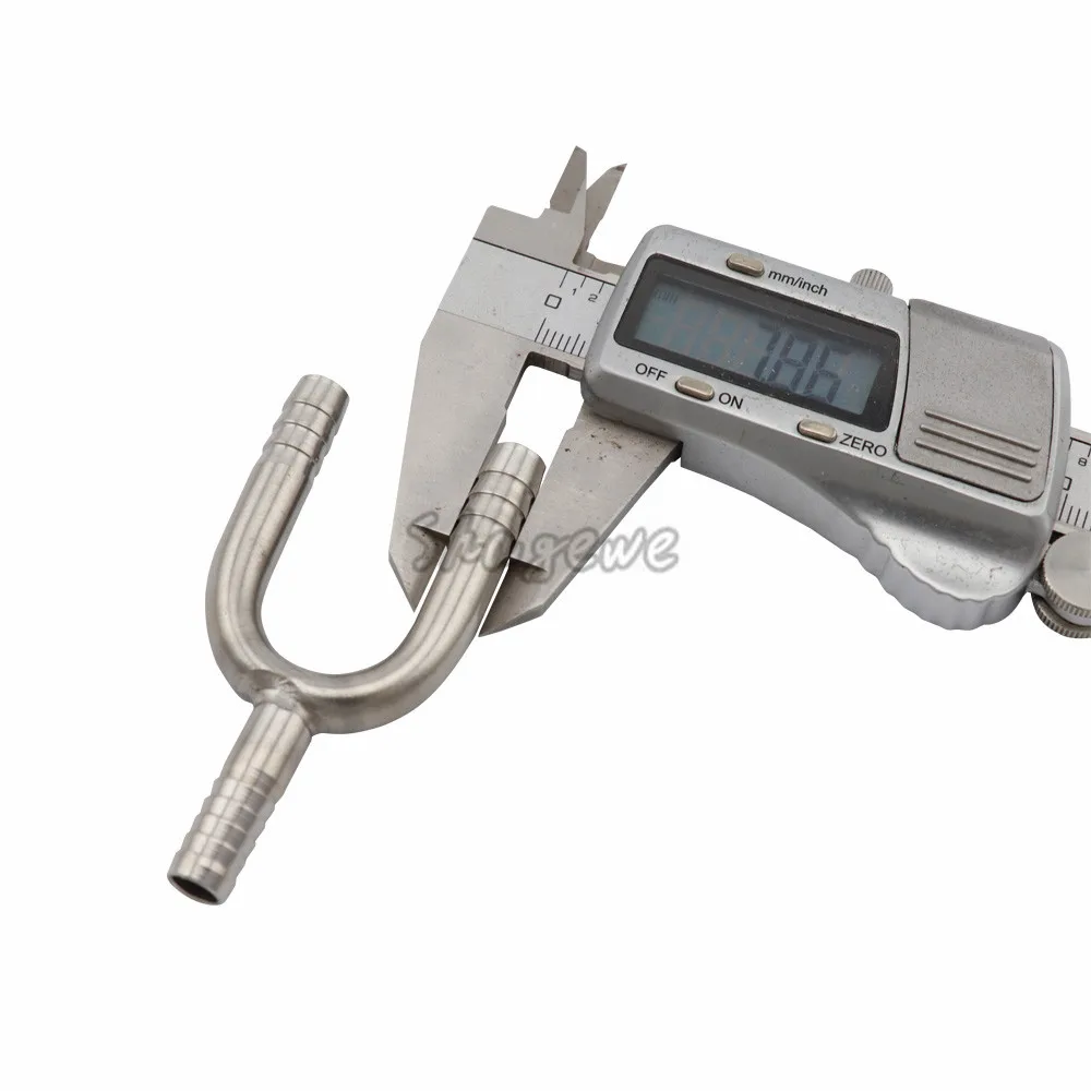 Hose Splicer Type U Shaped Fitting ,Stainless steel U-Shaped Hose Barbed Fitting With 8mm Beer Tube Home Brewing (6)