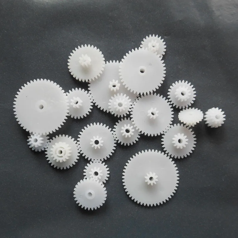 Venta caliente mezclado 19 engranajes diferentes de doble capa de engranajes de rueda de plástico diy reductor motor diy engranajes de juguete Venta caliente mezclado 19 engranajes diferentes de doble capa de engranajes de rueda de plástico diy reductor motor diy engranajes de juguete