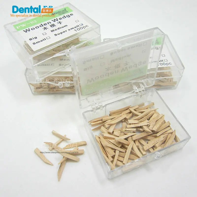4 boxes dental wooden wedges 4 size Wooden Wedge Dental Productin