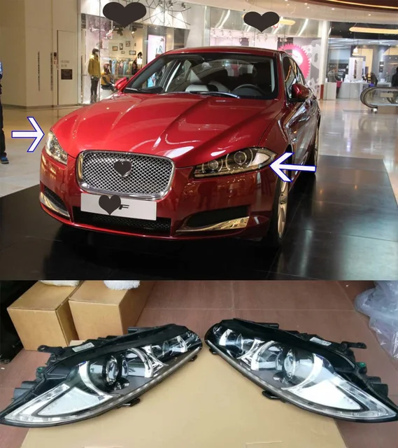 For Jaguar XF 2012 2015 LED Headlight Assembly in Car Headlight Bulbs