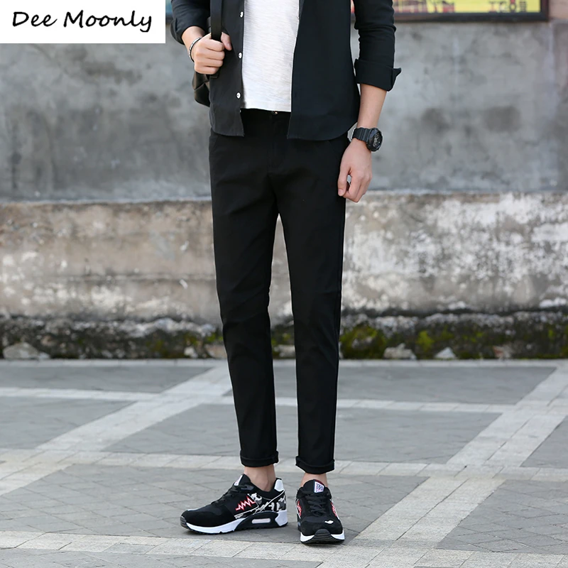 New arrival 2017 Sping Men Ankle Pants sky blue Style Fashion Classic