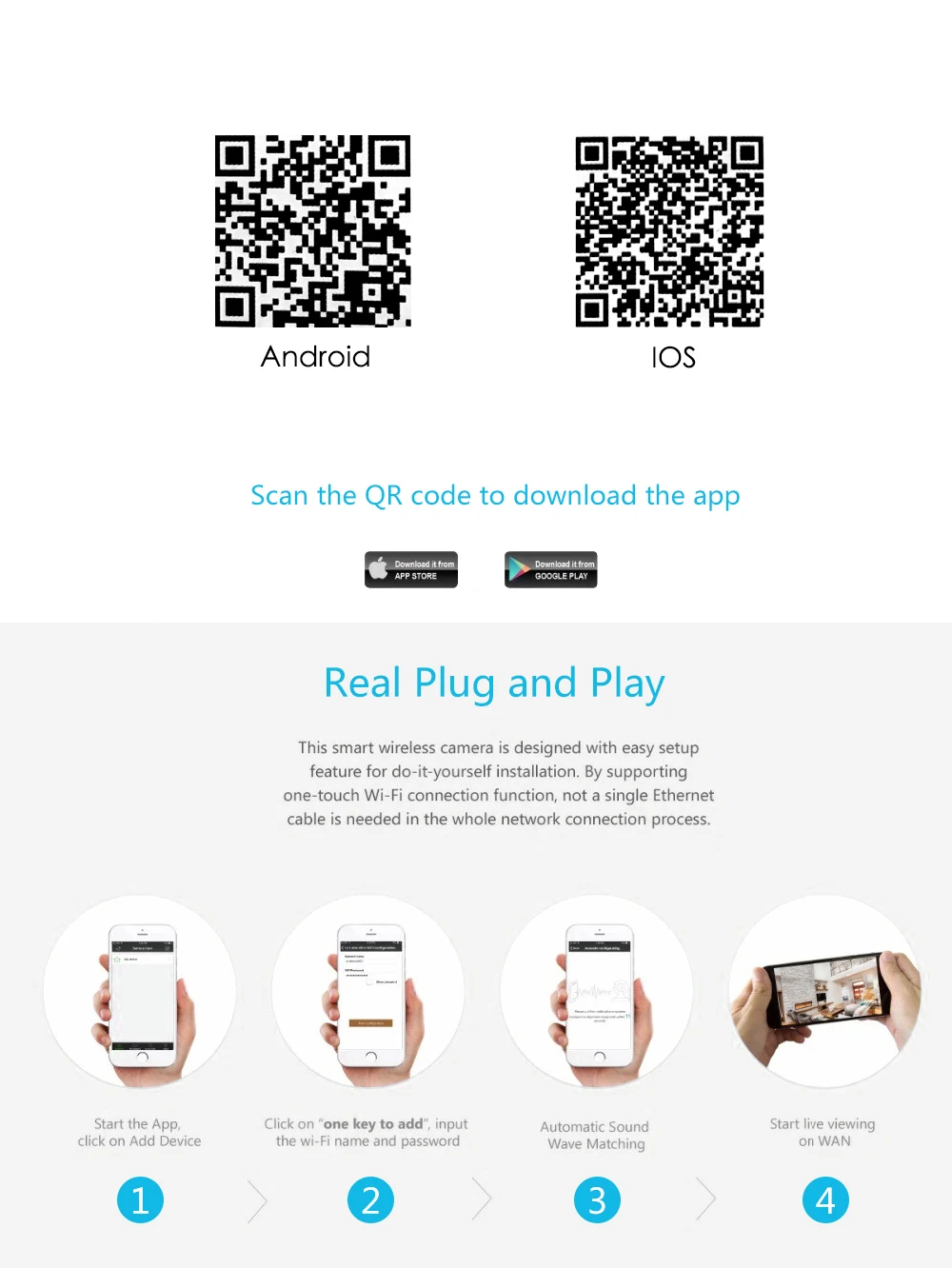 Wistino 960P Wireless IP Camera VR Mini WIFI Camera IR Night Vision Smart Home Security Camera Onvif Monitor Baby Monitor 2 (16)