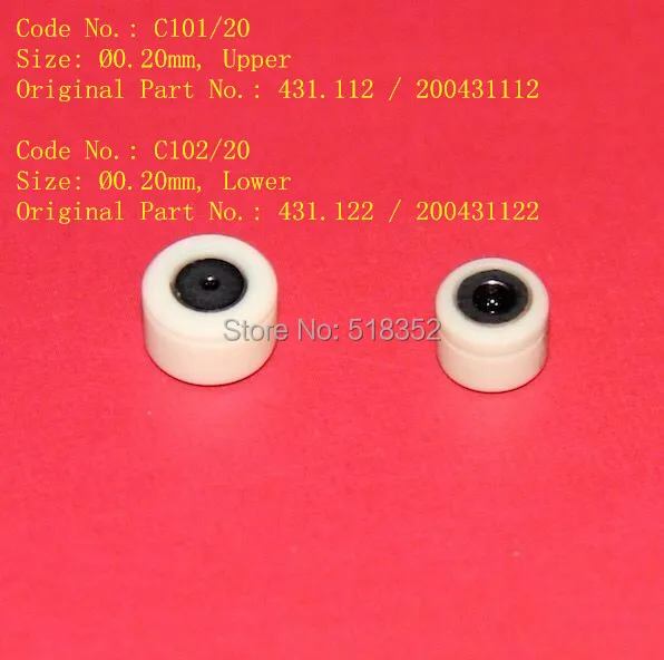 charmilles diamond guide set d=0.20mm upper &amplower( 1set=2pcs c101+c102) 104433420 (200431112 +200431122)WEDM-LS Machine Parts |