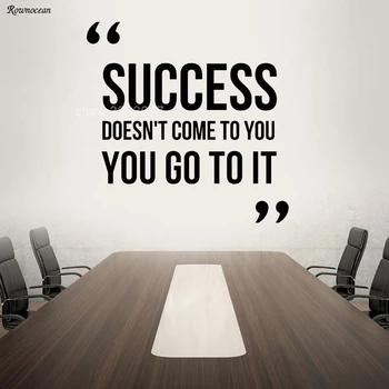 

Creative Interior Decor Vinyl Art Wall Decals Motivational Quote Success Office Inspire Stickers Self Adhesive Murals H527