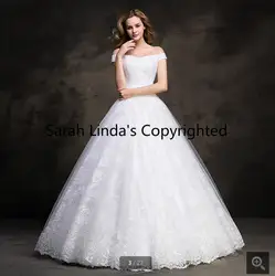 2015 новое прибытие белое кружево линия аппликации бисероплетение свадебные платья современный с плеча свадебные платья горячая продажа