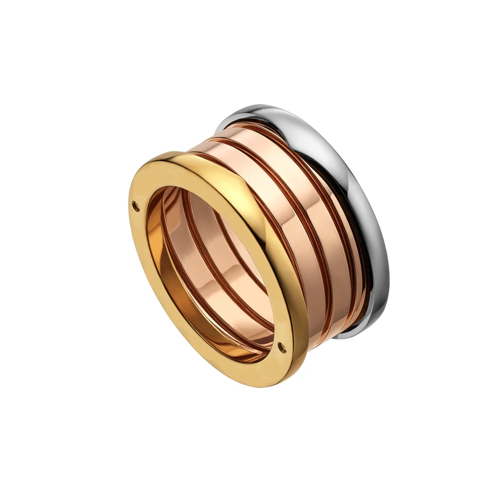 

Original Design Titanium Steel multi-colors Spring Narrow Ring for Women Men Couple Wedding Engagement Ring Steel Jewelry