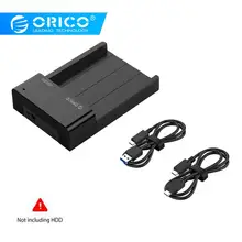 ORICO USB3.1 Gen1 к тип-c 2,5/3,5 дюймов инструмент бесплатно SATA HDD и SSD док-станция внешний накопитель для хранения-(6518C3