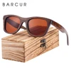 BARCUR Wood Sunglasses Bamboo Brown Full Frame Wooden Sun Glasses Men Polarized Vintage Women Eyewear 1