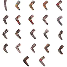 Поддельные рукава для татуировки Обложка унисекс вечерние временный боди-арт солнцезащитный Тигр Череп Клоун цифровая печать руки теплые протектор мужские