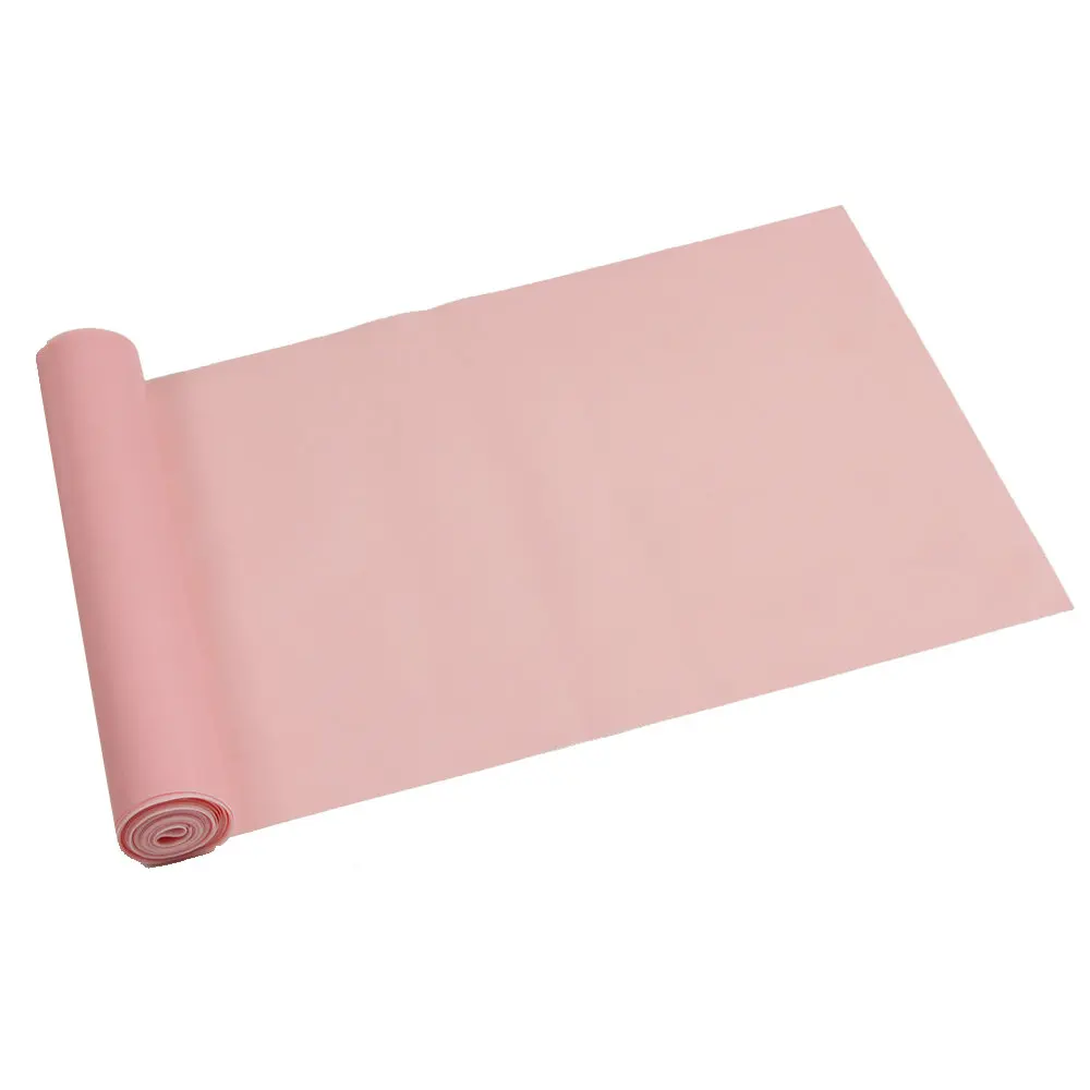 Эластичная эластичная лента для занятий йогой, пилатесом, длиной 1,5 м, для занятий фитнесом, для спины и ног, толщина 0,35 мм, эластичная лента - Цвет: Pink