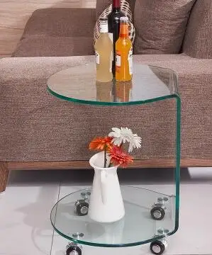 Clearance Small tea table . bending glass table 3