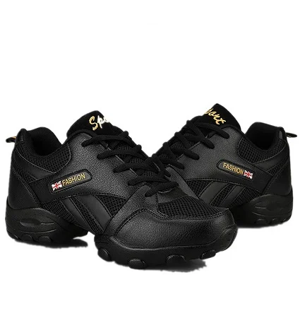 Новое поступление, брендовая мужская Современная танцевальная обувь с квадратным каблуком, Мужская Удобная дышащая обувь с мягкой подошвой для фитнеса, спорта, пешего туризма, размеры 39-44 - Цвет: Black