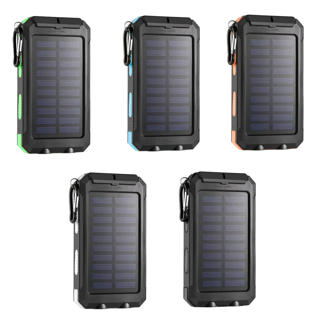 Многофункциональный солнечный мобильный блок питания, светодиодная солнечная панель, зарядное устройство, коробка для хранения, внешний портативный внешний аккумулятор, чехол, без батареи
