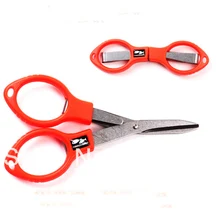 Рыбалка инструмент складной из нержавеющей ножницы, ножницы Orange 10 см