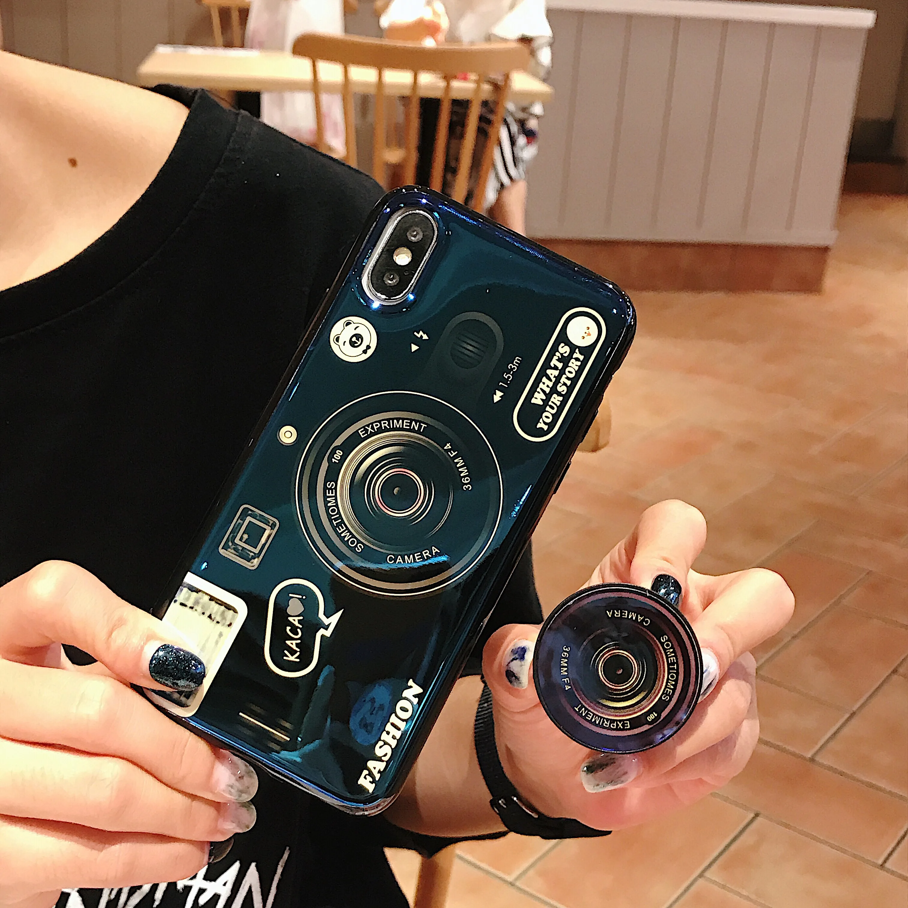 Силиконовый чехол из ТПУ с Камера узор чехол для samsung Galaxy A50 A70 A80 A90 A60 A40 A30 M20 S10 5G S10 плюс S9 Note 9 подставка чехол для телефона
