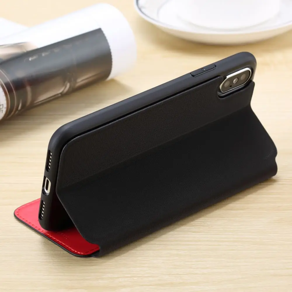 Роскошный чехол кошелек из натуральной кожи для телефона iPhone Xr X Xs Max откидной